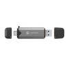 Czytnik kart Natec Scarab 3 USB-A + USB-C SD/MICRO SD USB 3.1 Gen 1 Szary