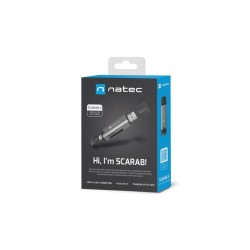 Czytnik kart Natec Scarab 3 USB-A + USB-C SD/MICRO SD USB 3.1 Gen 1 Szary