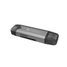 Czytnik kart Natec Scarab 3 USB-A + USB-C SD/MICRO SD USB 3.1 Gen 1 Szary