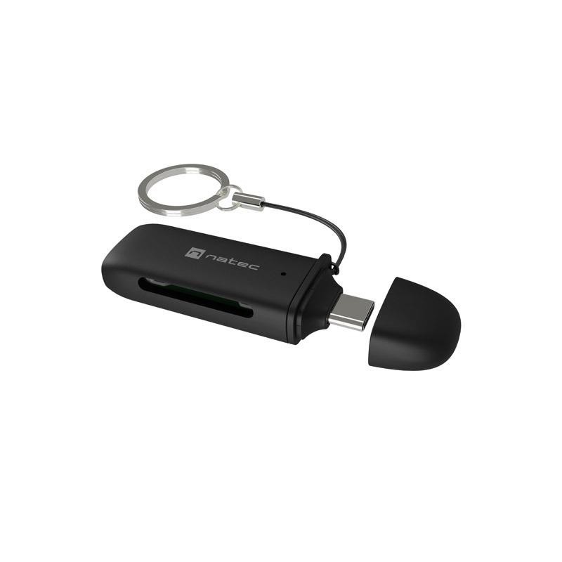 Czytnik kart Natec Scarab C SD/Micro SD USB 3.2. Gen 1 czarny