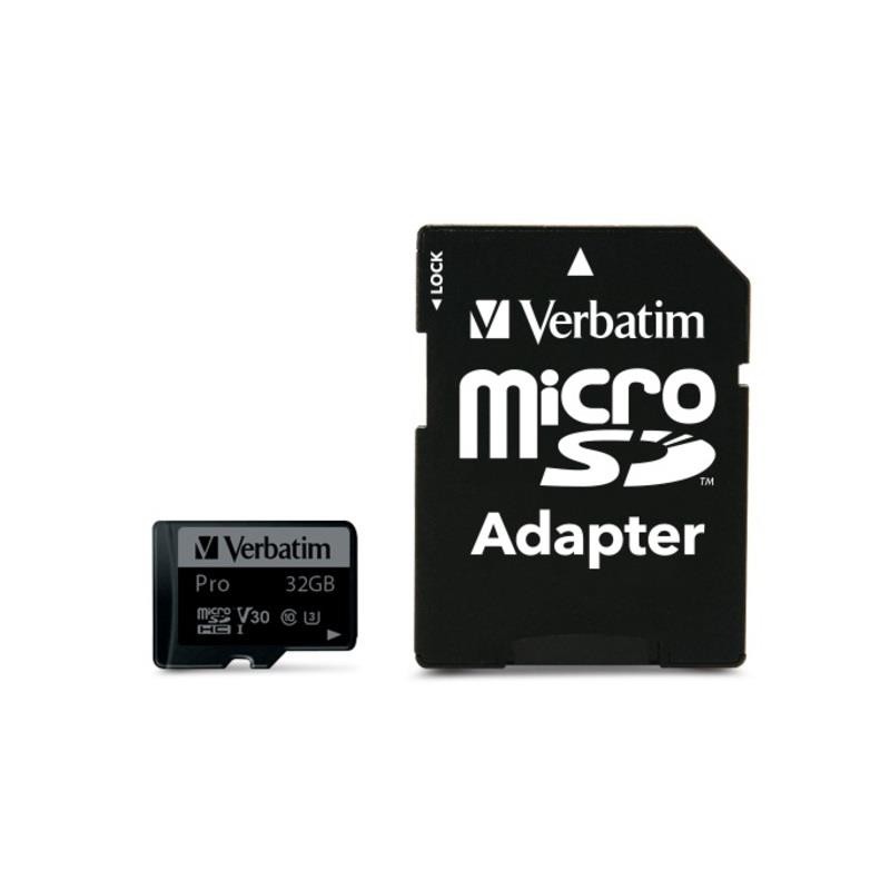 Karta pamięci MicroSDHC Verbatim 32GB Class 10 UHS-1 + adapter SD