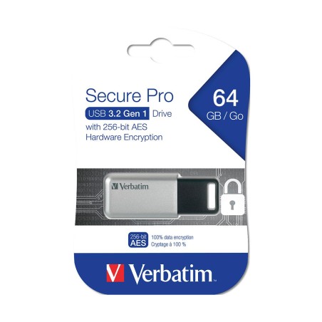Pendrive Verbatim Store 'n' Go Secure Pro 64GB USB 3.0