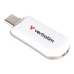 Pendrive Verbatim Plectra 512GB USB-C 3.0 White