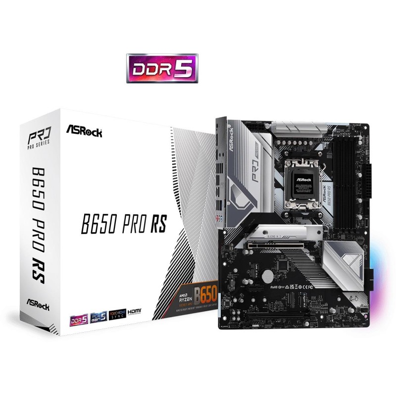Płyta ASrock B650 Pro RS /AMD B650/DDR5/SATA3/M.2/PCIe4.0/AM5/ATX