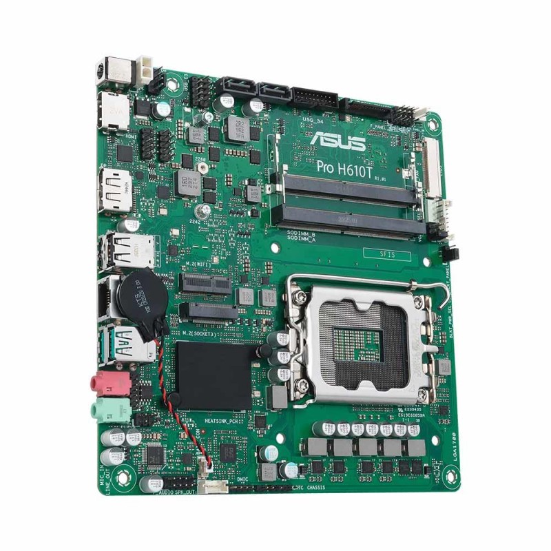 Płyta Asus Pro H610T-CSM /H610/DDR5/SATA3/M.2/USB3.1/s.1700/mITX