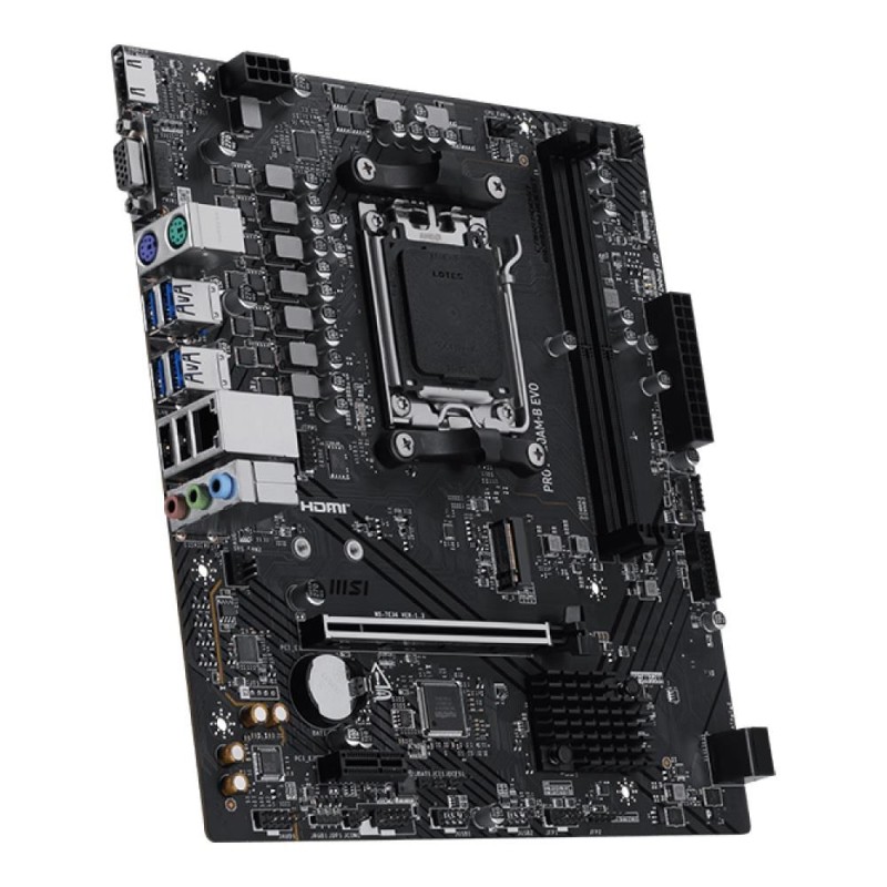 Płyta MSI PRO A620AM-B EVO /AMD A620/DDR5/SATA3/M.2/USB3.0/PCIe4.0/AM5/mATX