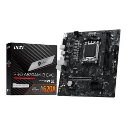 Płyta MSI PRO A620AM-B EVO /AMD A620/DDR5/SATA3/M.2/USB3.0/PCIe4.0/AM5/mATX