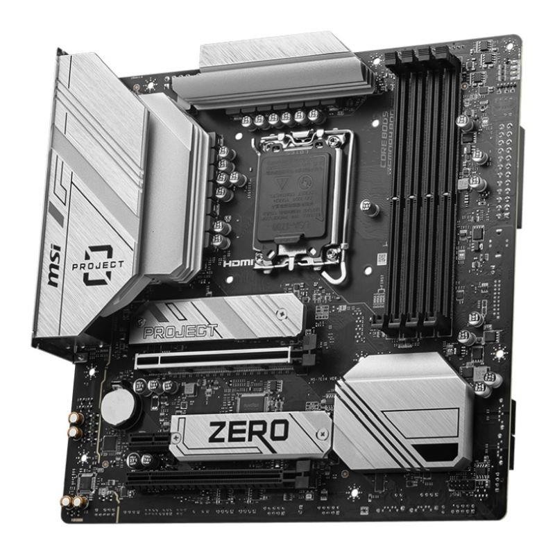 Płyta MSI B760M PROJECT ZERO /B760/DDR5/SATA3/M.2/USB3.2/WiFi/BT/PCIe5.0/s.1700/mATX