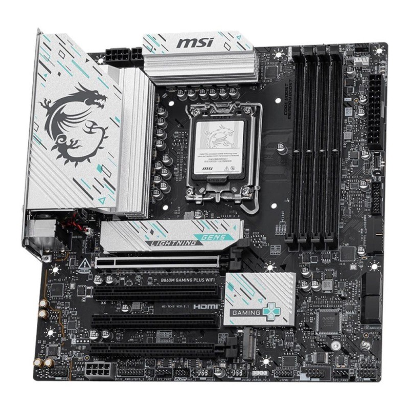 Płyta MSI B860M GAMING PLUS WIFI /B860/DDR5/SATA3/M.2/TB4/WiFi/BT/PCIe5.0/s.1851/M-ATX