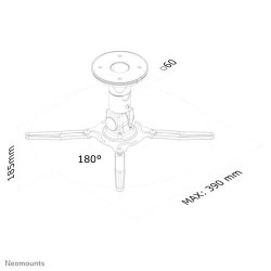 Uchwyt sufitowy do projektora Neomounts BEAMER-C50 max.10kg Black