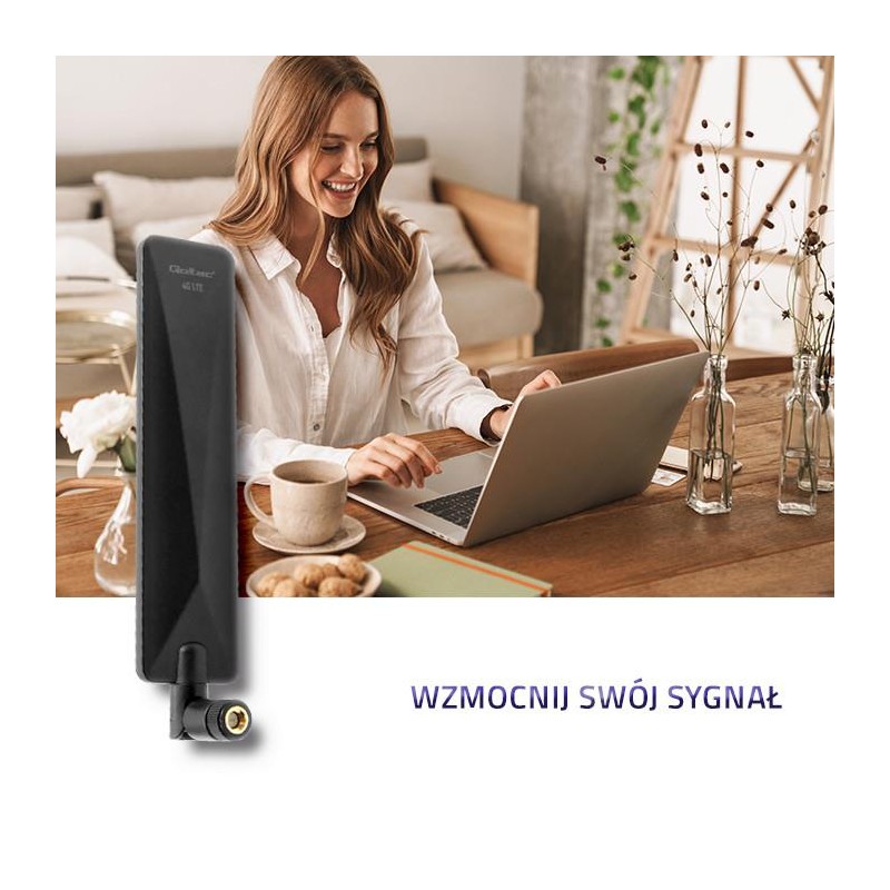 Antena 4G LTE Qoltec dookólna | 7dBi | wewnętrzna