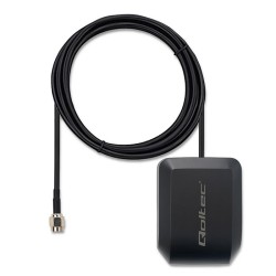 Antena GPS Qoltec GLONASS z podstawą magnetyczną | dookólna | 28dBi | SMA