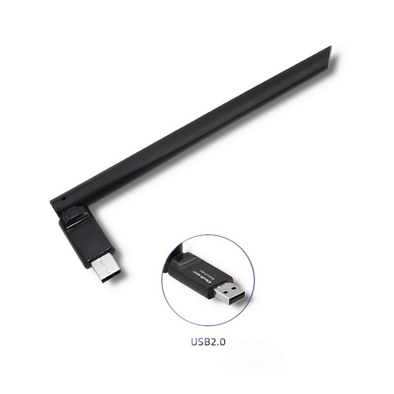 Adapter Qoltec Wi-Fi USB z anteną 6dBi | 150Mb/s