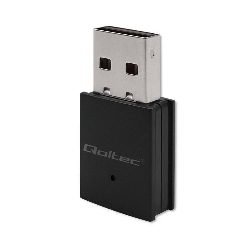 Karta sieciowa Mini Wi-Fi Qoltec Bezprzewodowy BT 4.0 | Standard N