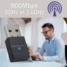 Adapter Wi-Fi Qoltec Bezprzewodowy | Standard AX | Bluetooth 5.4 | USB | 900Mbps