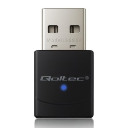 Adapter Wi-Fi Qoltec Bezprzewodowy | Standard AX | Bluetooth 5.4 | USB | 900Mbps