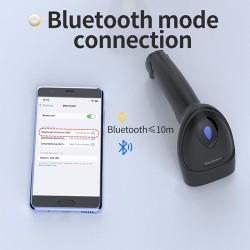 Czytnik kodów kreskowych Qoltec i QR | 1D 2D | USB | Bluetooth