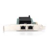 Karta sieciowa DIGITUS przewodowa PCI Express 2x RJ45 Gigabit 10/100/1000Mbps Low Profile