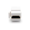 Moduł Keystone DIGITUS HDMI łącznik do gniazd i pustych paneli żeński/żeński biały