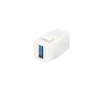 Moduł Keystone DIGITUS USB 3.0 łącznik do gniazd i pustych paneli żeński/żeński biały