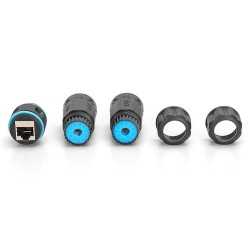 Złącze DIGITUS zewnętrzne kat.6A, stopień ochrony IP68 Połączenie RJ45-RJ45