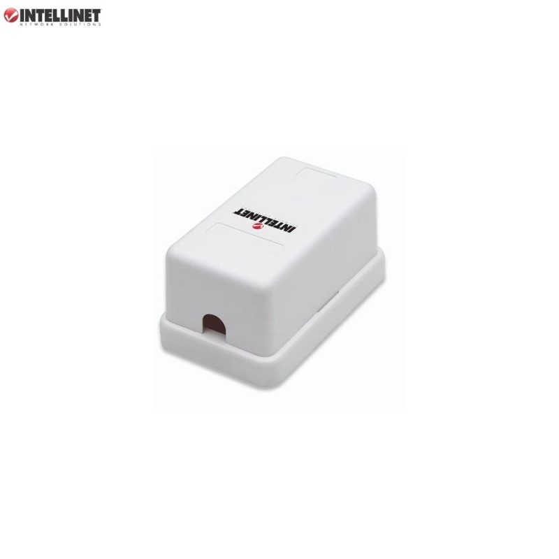 Obudowa gniazda Intellinet natynkowa Keystone, 1 port, biała