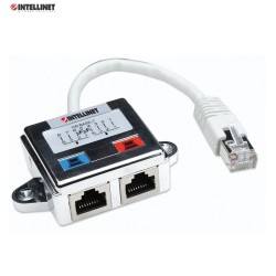 Rozdzielacz Intellinet RJ45x2 ekaranowany