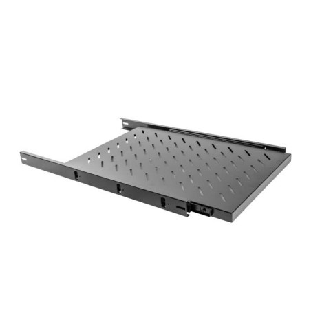 Półka do szaf wysuwana 19" 1000mm czarna Lanberg (1U 465x750mm, udźwig do 60kg, montaż 4-punktowy)