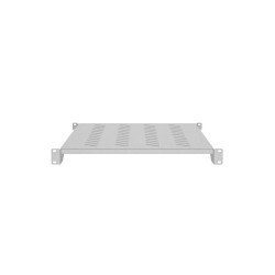 Półka do szaf 19" 1000mm Lanberg (1U / 483 x 700 mm, udźwig do 25 kg, Montaż 4 punktowy) Szara