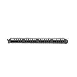 Patch panel Lanberg PPU6-1024-B 24 port 1U kat.6 czarny