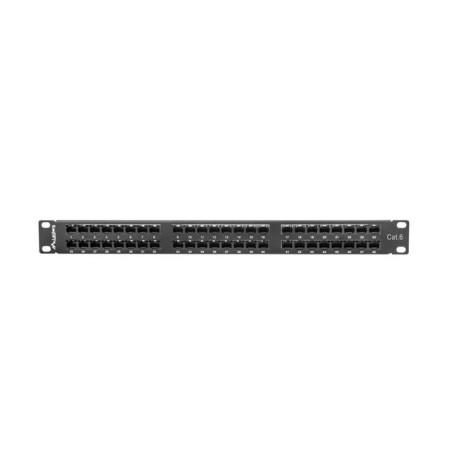 Patch panel Lanberg PPU6-1048-B 48 port 1U kat.6 czarny