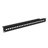Patch panel pusty Lanberg PPKS-1024-B 24 port 1U 19" do modułów keystone czarny