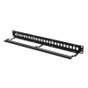Patch panel pusty Lanberg PPKS-1024-B 24 port 1U 19" do modułów keystone czarny