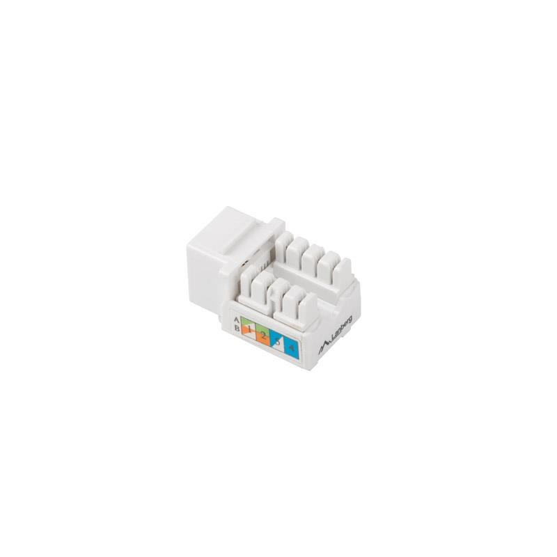 Moduł Keystone Lanberg gniazdo RJ45 - LSA UTP kat.5e 90° do puszki montażowej