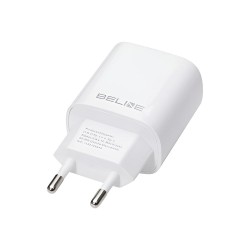 Ładowarka sieciowa Beline 20W 1xUSB-C PD 3.0+kabel USB-C - biała