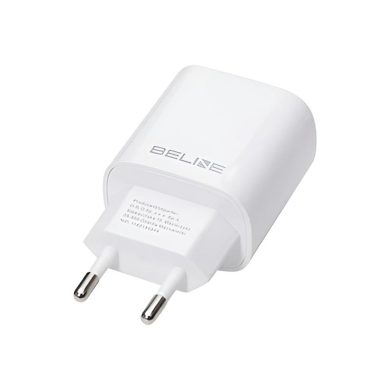 Ładowarka sieciowa Beline 20W 1xUSB-C PD 3.0+kabel USB-C - biała