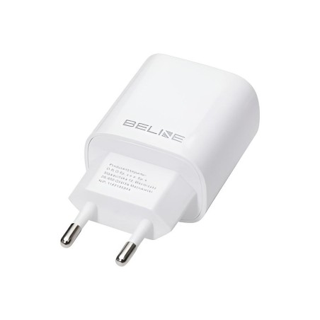 Ładowarka sieciowa Beline 20W 1xUSB-C PD 3.0+kabel USB-C - biała