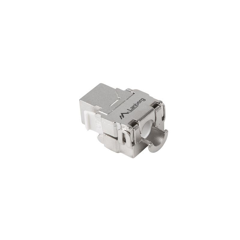 Moduł Keystone Lanberg gniazdo RJ45 - LSA beznarzędziowy FTP kat.6 180° do puszki montażowej