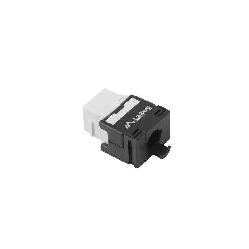 Moduł Keystone Lanberg gniazdo RJ45 - LSA beznarzędziowy UTP kat.6 180° do puszki montażowej