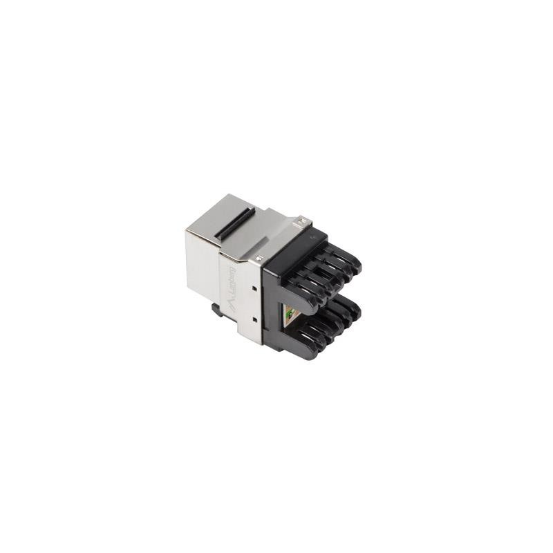 Moduł Keystone Lanberg gniazdo RJ45 - LSA FTP kat.6A 180° do puszki montażowej