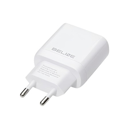 Ładowarka sieciowa Beline 25W 1xUSB-C GaN PD 3.0+kabel USB-C - biała