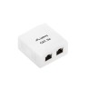 Gniazdo natynkowe Lanberg OS5-0002-W kat.5E ekranowane 2X RJ45