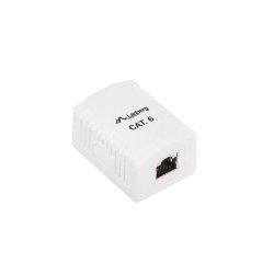 Gniazdo natynkowe Lanberg OS6-0001-W kat.6 ekranowane 1x RJ45
