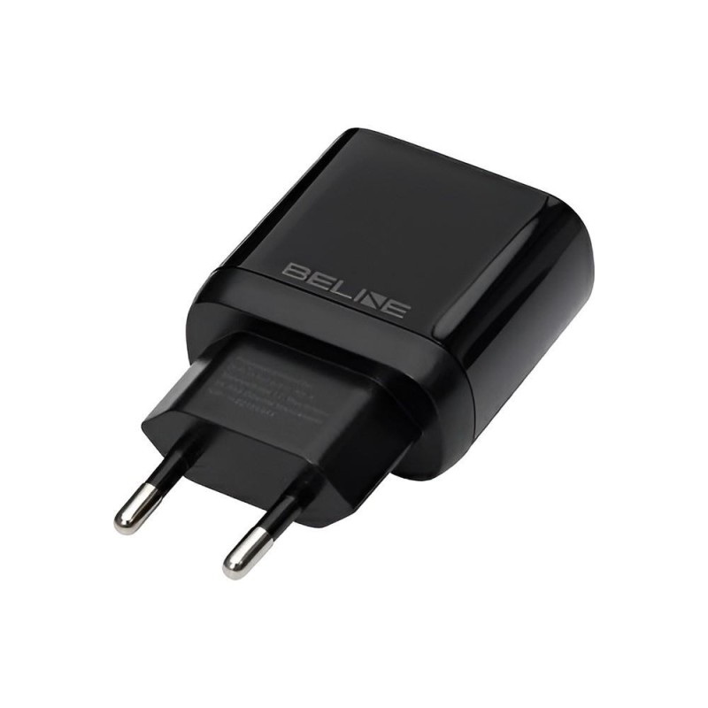 Ładowarka sieciowa Beline 25W 1xUSB-C GaN PD 3.0+kabel USB-C - czarna