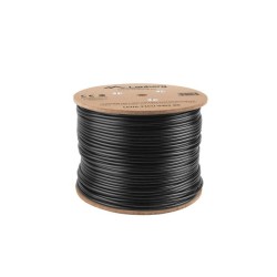 Kabel UTP Lanberg kat. 6 305m drut Outdoor CU czarny