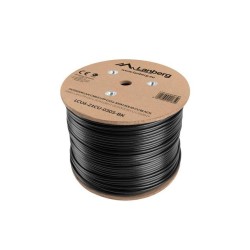 Kabel UTP Lanberg kat. 6 305m drut Outdoor CU czarny