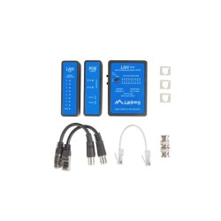 Tester kabli Lanberg NT-0404 PoE RJ45, RJ11, Coaxial
