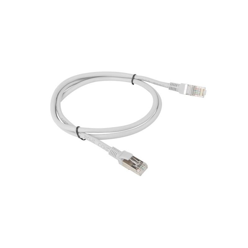Patchcord Lanberg FTP kat.5e 1m szary