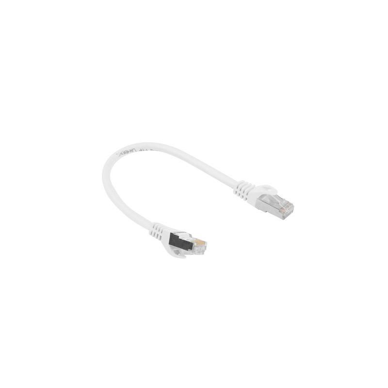 Patchcord Lanberg FTP kat.6 0,25m biały