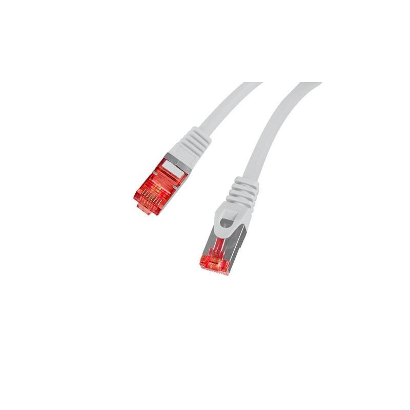 Patchcord Lanberg S/FTP kat.6 2m LSZH CU fluke passed szary